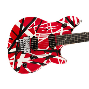 [PREORDER] EVH Wolfgang Special Striped Series Electric Guitar, Ebony FB, Satin Striped Red/White/Black