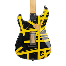 [PREORDER] EVH Limited Edition Striped Series Frankenstein Frankie Electric Guitar, Black w/Yellow Stripes