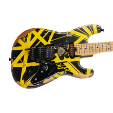 [PREORDER] EVH Limited Edition Striped Series Frankenstein Frankie Electric Guitar, Black w/Yellow Stripes
