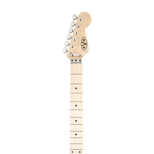[PREORDER] EVH Stripe Series Stratocaster Electric Guitar, Maple FB, White w/Black Stripes