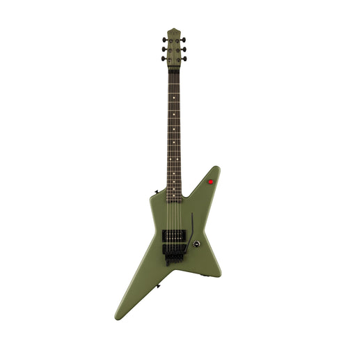 [PREORDER] EVH Star Limited Electric Guitar, Ebony FB, Matte Army Drab
