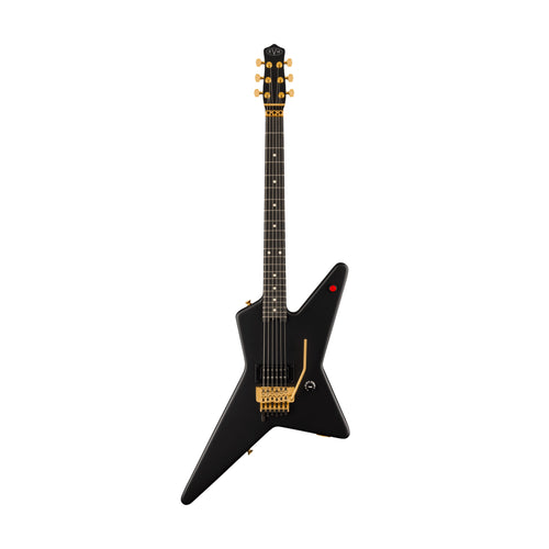 [PREORDER] EVH Star Limited Electric Guitar, Ebony FB, Stealth Black with Gold Hardware