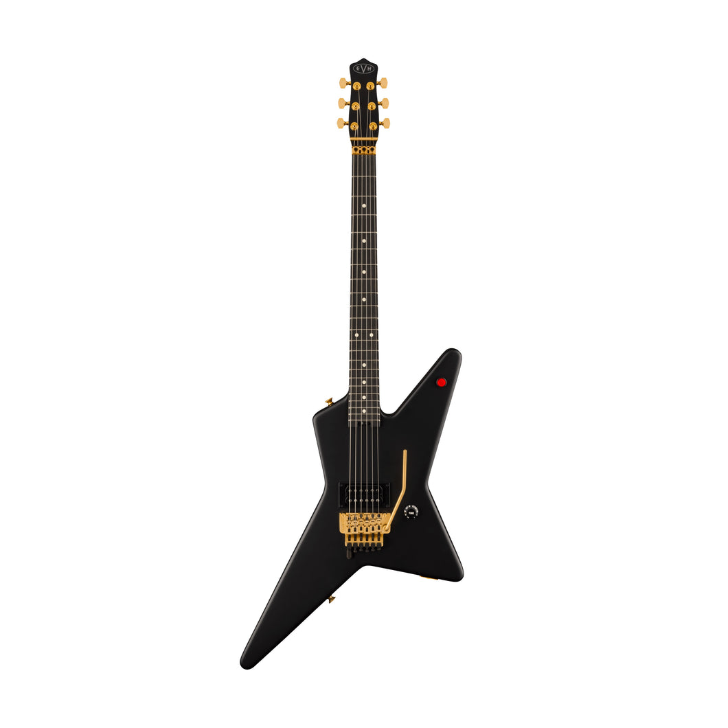 [PREORDER] EVH Star Limited Electric Guitar, Ebony FB, Stealth Black with Gold Hardware