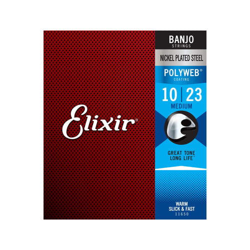 Elixir 11650 Polyweb Banjo Strings 10-23