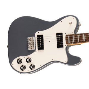 [PREORDER] Fender Chris Shiflett Cleaver Telecaster Deluxe Electric Guitar, RW FB, Charcoal Frost Metallic