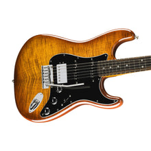 [PREORDER] Fender FSR American Ultra HSS Stratocaster Electric Guitar, Ebony FB, Tiger