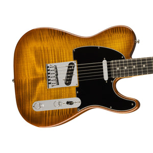 [PREORDER] Fender American Ultra Limited Edition Telecaster Electric Guitar, Ebony FB, Tiger