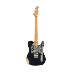 [PREORDER] Fender Brad Paisley Road Worn Esquire Electric Guitar, Maple FB, Black Sparkle