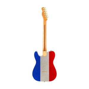 [PREORDER] Fender Limited Edition Buck Owens Telecaster Electric Guitar, Maple FB, Red, Silver and Blue Sparkle