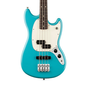 [PREORDER] Fender Player II Mustang Bass PJ Guitar, RW FB, Aquatone Blue