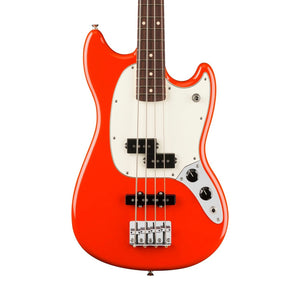 [PREORDER] Fender Player II Mustang Bass PJ Guitar, RW FB, Coral Red