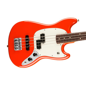 [PREORDER] Fender Player II Mustang Bass PJ Guitar, RW FB, Coral Red