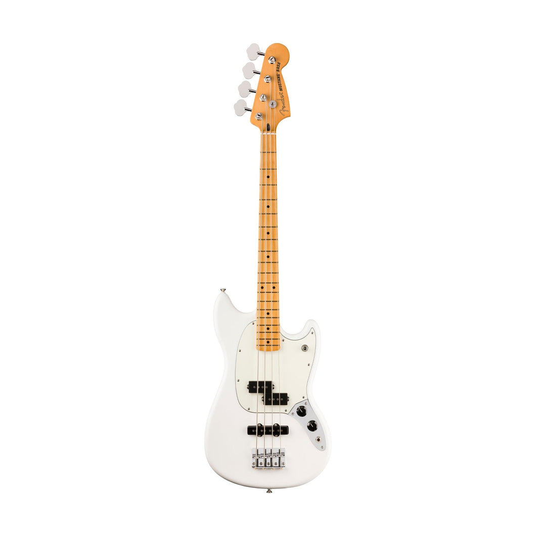 [PREORDER] Fender Player II Mustang Bass PJ Guitar, Maple FB, Polar White
