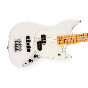 [PREORDER] Fender Player II Mustang Bass PJ Guitar, Maple FB, Polar White