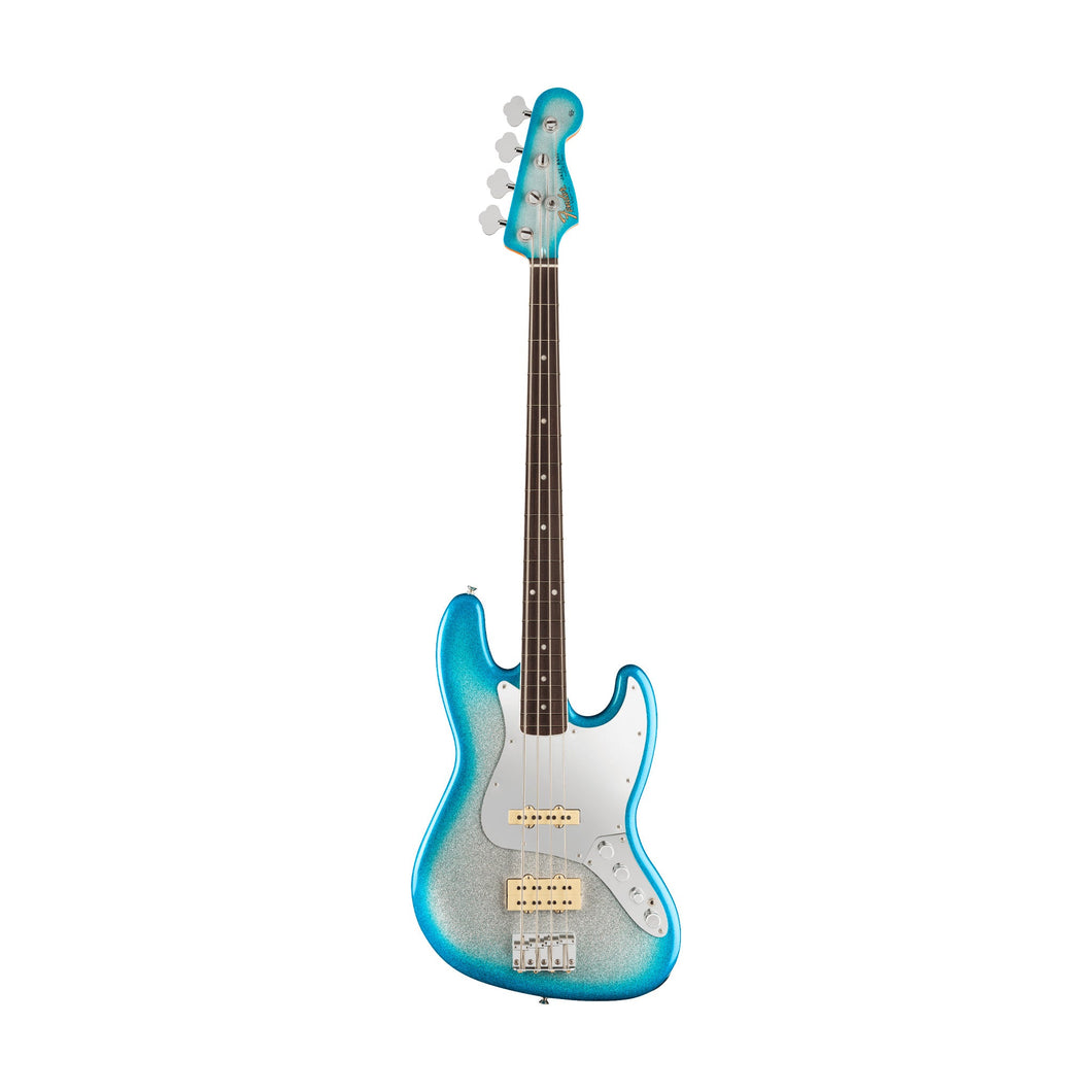 [PREORDER] Fender Limited Player Plus x Blu DeTiger Jazz Bass Guitar, RW FB, Sky Burst Sparkle