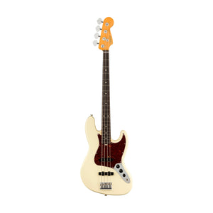 [PREORDER] Fender American Professional II Jazz Bass Electric Guitar, RW FB, Olympic White