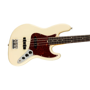 [PREORDER] Fender American Professional II Jazz Bass Electric Guitar, RW FB, Olympic White