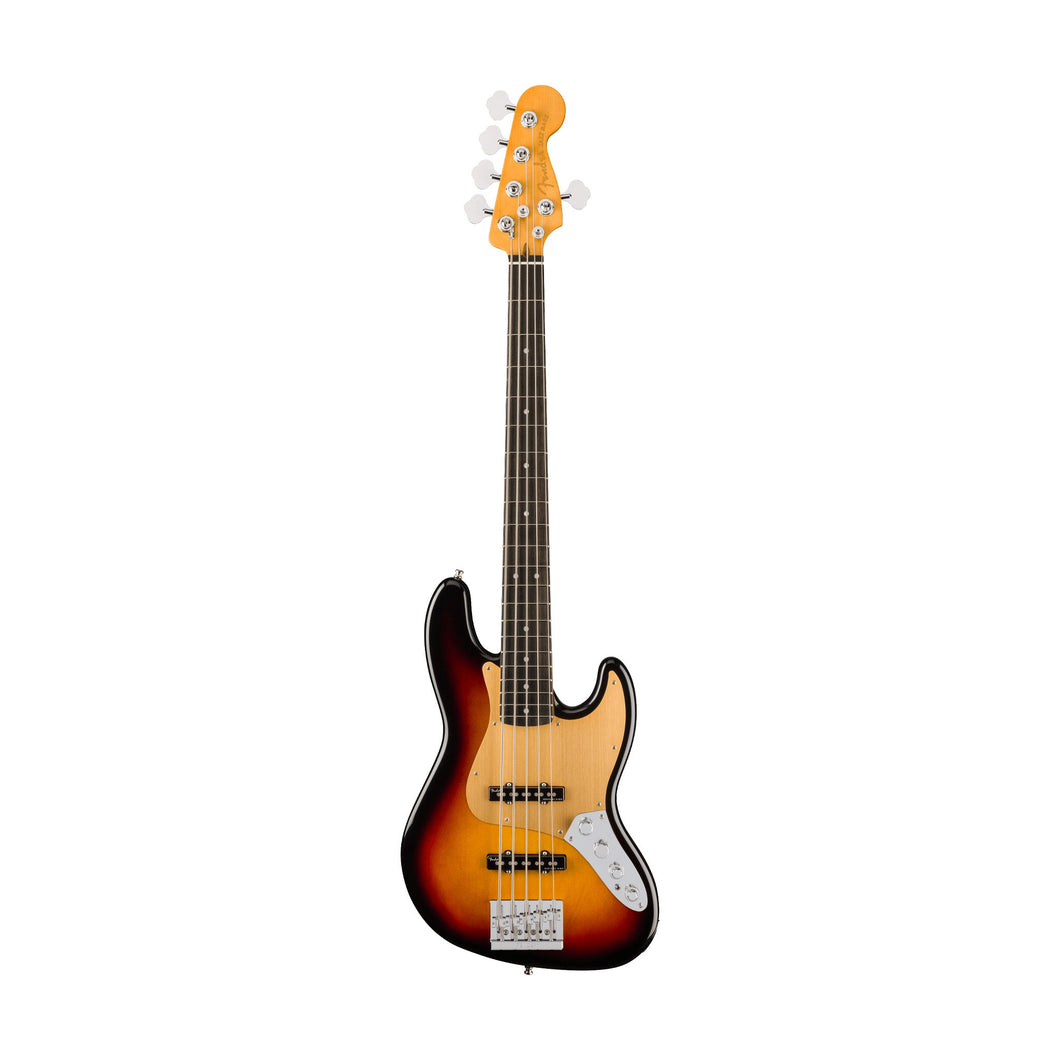 [PREORDER] Fender American Ultra II Jazz Bass V Guitar, Ebony FB, Ultraburst