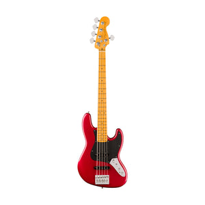 [PREORDER] Fender American Ultra II Jazz Bass V Guitar, Maple FB, Sinister Red