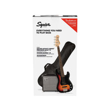 [PREORDER] Squier Affinity Series PJ Bass Guitar Pack, Laurel FB, 3-Color Sunburst, 230V, EU