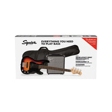 [PREORDER] Squier Affinity Series PJ Bass Guitar Pack, Laurel FB, 3-Color Sunburst, 230V, EU
