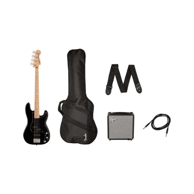 [PREORDER] Squier Affinity Series PJ Bass Guitar Pack, Maple FB, Black, 230V, EU