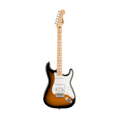 [PREORDER] Squier FSR Sonic Stratocaster HSS Electric Guitar w/White Pickguard, Maple FB, 2-Color Sunburst