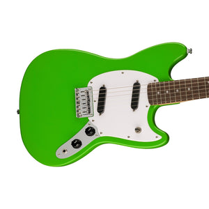 [PREORDER] Squier Sonic Mustang Electric Guitar w/White Pickguard, Laurel FB, Lime Green