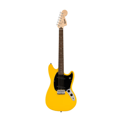 [PREORDER] Squier FSR Sonic Mustang Electric Guitar w/Black Pickguard, Laurel FB, Graffiti Yellow
