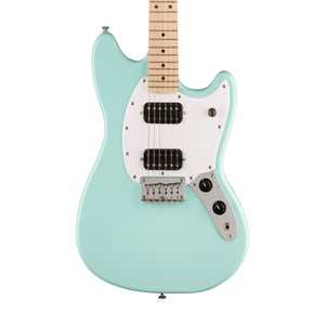 [PREORDER] Squier FSR Sonic Mustang HH Electric Guitar w/White Pickguard, Maple FB, Sonic Blue