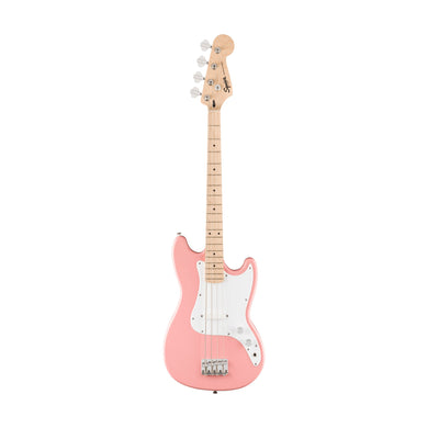 [PREORDER] Squier FSR Sonic Bronco Bass Guitar, Maple FB, Shell Pink