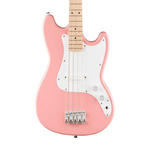 [PREORDER] Squier FSR Sonic Bronco Bass Guitar, Maple FB, Shell Pink