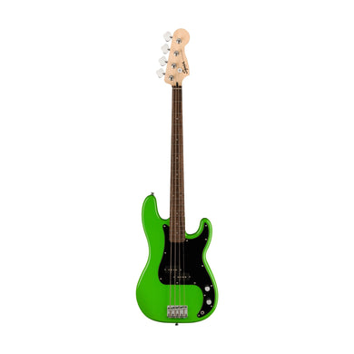 [PREORDER] Squier FSR Sonic Precision Bass Guitar w/Black Pickguard, Laurel FB, Lime Green