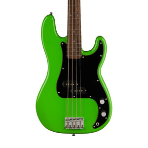 [PREORDER] Squier FSR Sonic Precision Bass Guitar w/Black Pickguard, Laurel FB, Lime Green