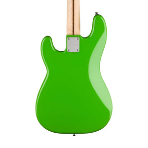 [PREORDER] Squier FSR Sonic Precision Bass Guitar w/Black Pickguard, Laurel FB, Lime Green