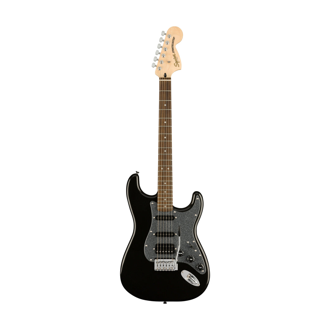 [PREORDER] Squier FSR Affinity Series HSS Stratocaster Electric Guitar, Laurel FB, Metallic Black