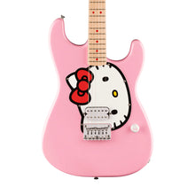 Squier by Fender Limited Edition Hello Kitty Stratocaster Electric Guitar, Maple FB, Pink