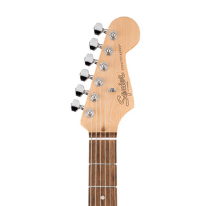 Squier Debut Series Stratocaster HT HSS Electric Guitar, Laurel FB, Black