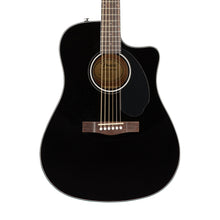 [PREORDER] Fender CD-60SCE Dreadnought Acoustic Guitar, Walnut FB, Black