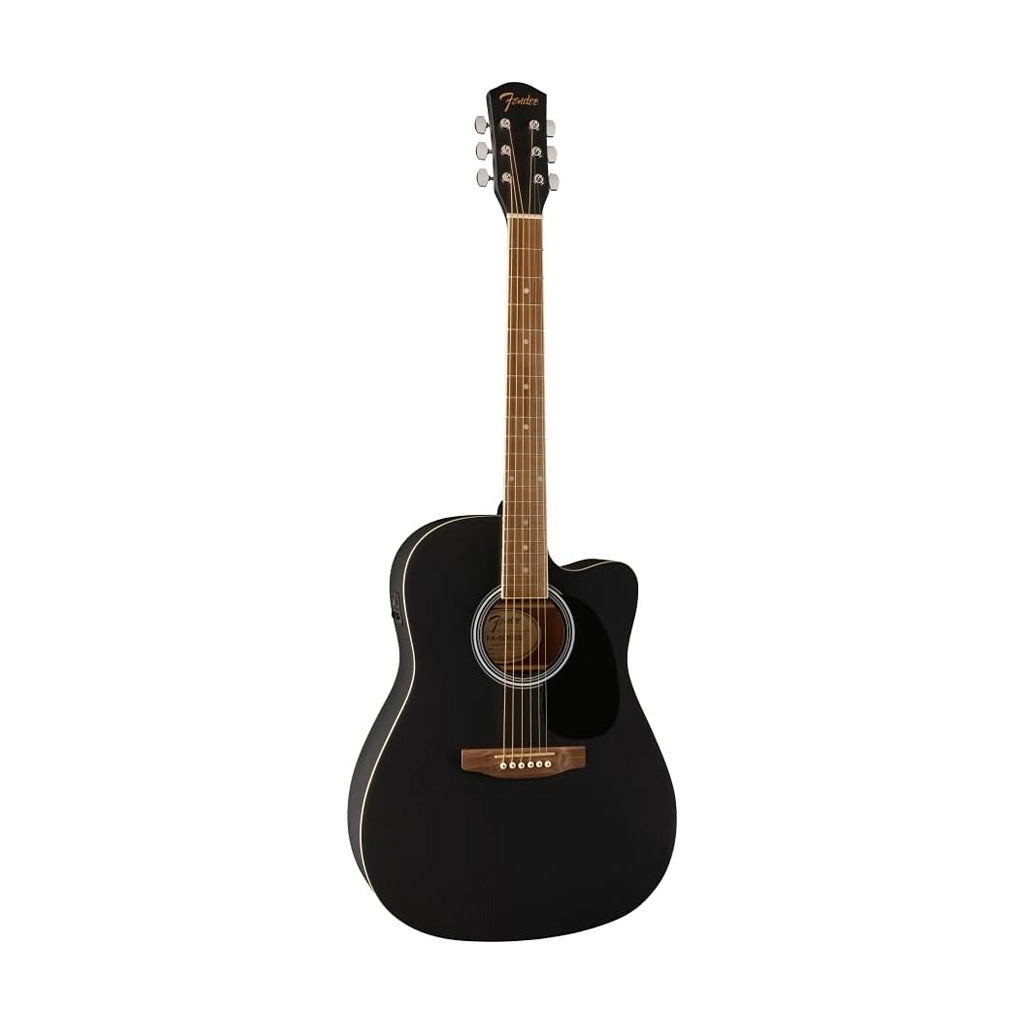 Fender FA-25CE Dreadnought Acoustic Guitar, Black