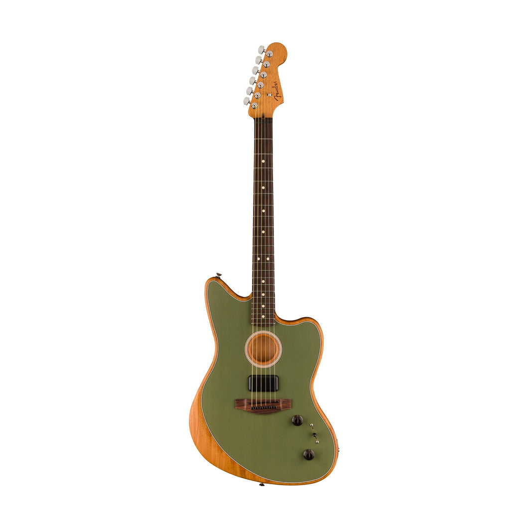 [PREORDER] Fender Acoustasonic Player Jazzmaster Electric Guitar, Antique Olive