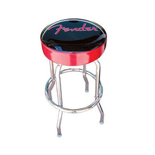 Fender 30 Inch Logo Barstool, Red and Black