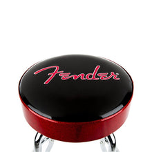 Fender 30 Inch Logo Barstool, Red and Black