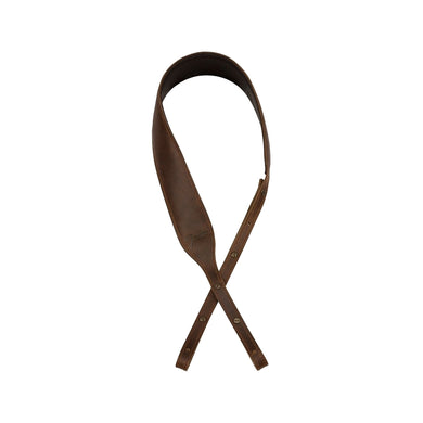 Fender Paramount Banjo Leather Guitar Strap, Brown