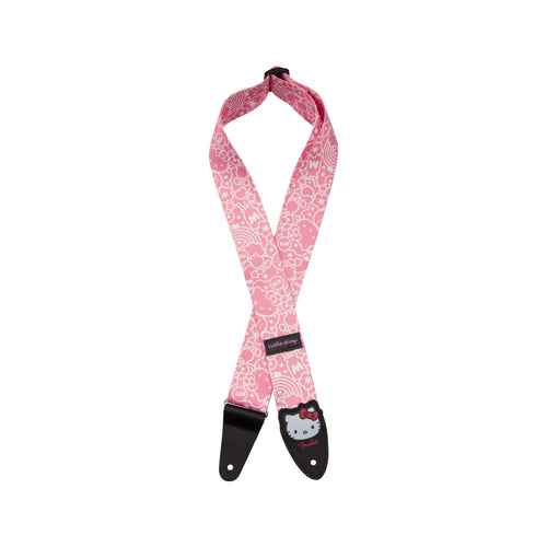 Fender Hello Kitty Polyester Guitar Strap, Pink