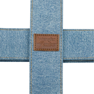 Fender X Wrangler Denim Guitar Straps, Light Indigo