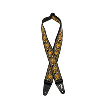 Fender Pasadena Woven Guitar Strap, Yellow Lotus