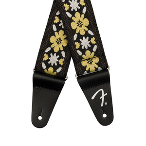 Fender Pasadena Woven Guitar Strap, Yellow Clover