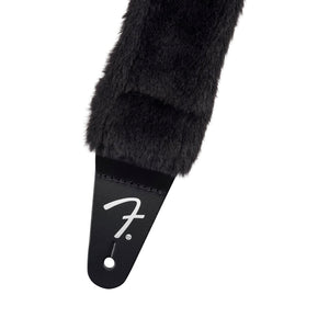Fender Poodle Plush Guitar Strap, Black