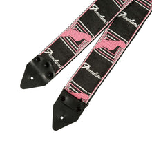 Fender Japan Hama Okamoto Signature Guitar Strap, Black/Pink